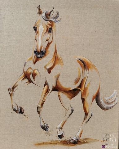 Huile sur toile de lin - 55x45cm - Disponible