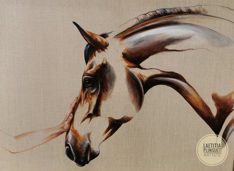 Huile sur toile de lin - 55x45cm - Disponible