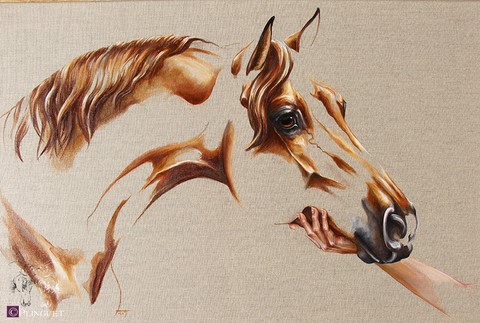 Huile sur toile de lin - 55x45cm - Disponible