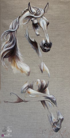 Huile sur toile de lin - 55x45cm - Disponible