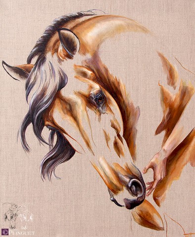 Huile sur toile de lin - 55x45cm - Disponible