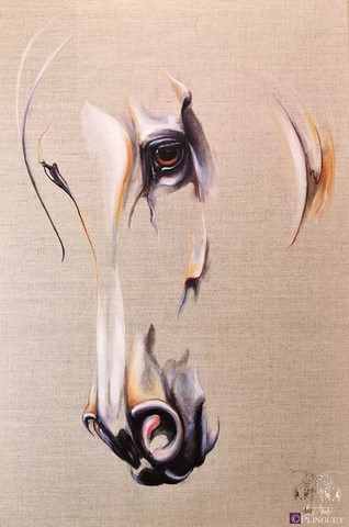 Huile sur toile de lin - 55x45cm - Disponible