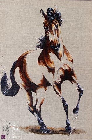 Huile sur toile de lin - 55x45cm - Disponible