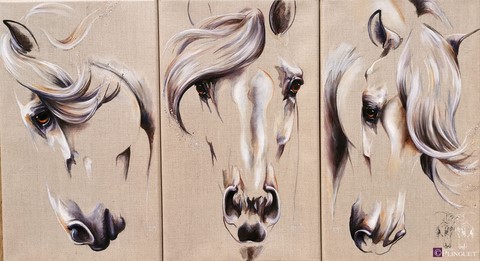 Huile sur toile de lin - 55x45cm - Disponible